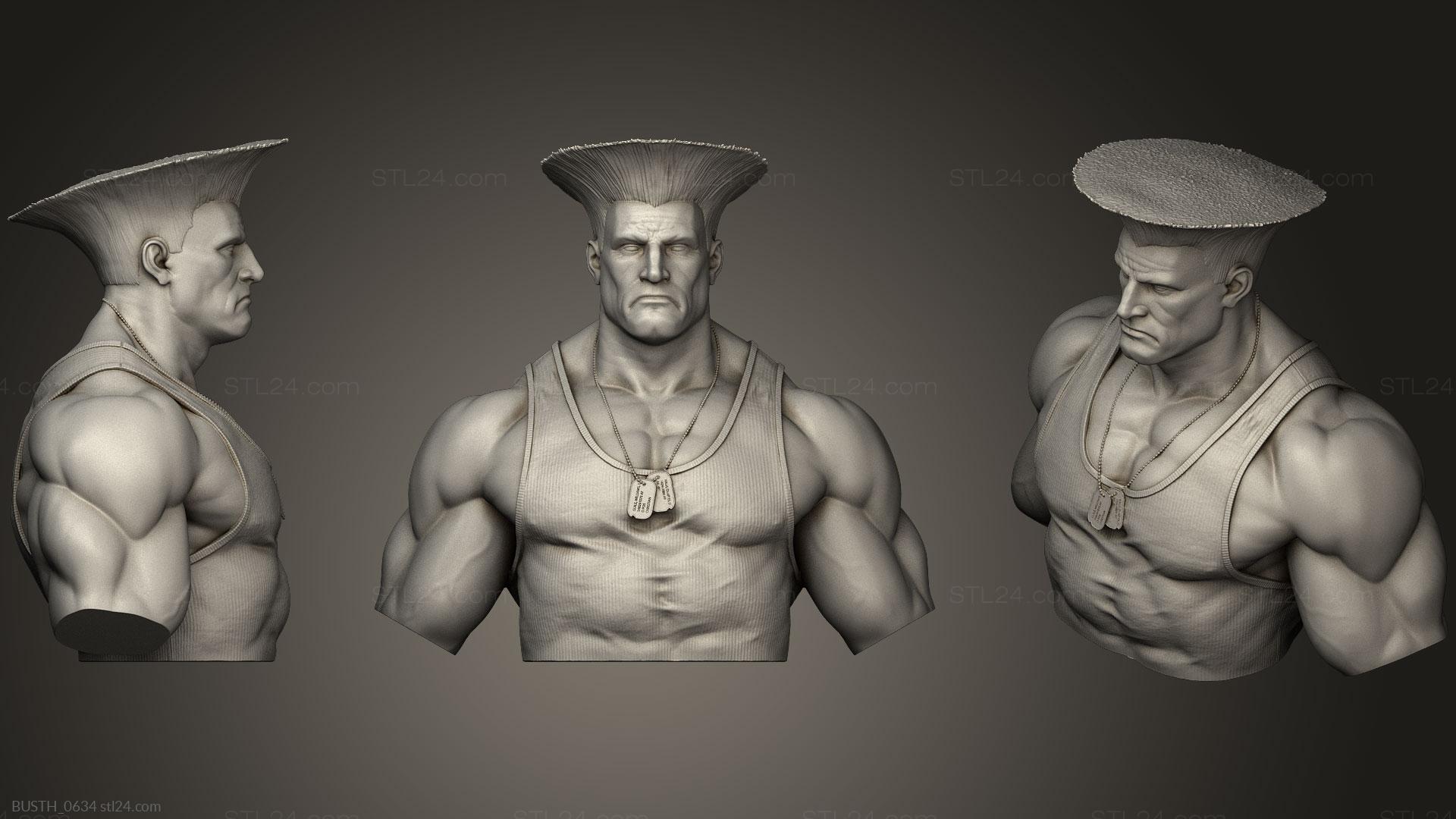 GUILE from street fighter | 3D Print Model